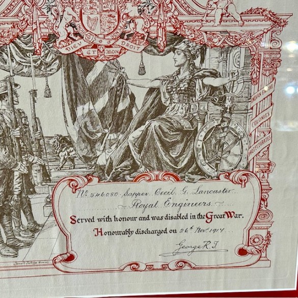 WW1 Discahrge Certificate 2